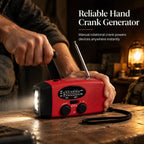 📻 Emergency Solar Hand Crank Radio – AM/FM & NOAA Weather Alerts