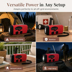 📻 Emergency Solar Hand Crank Radio – AM/FM & NOAA Weather Alerts