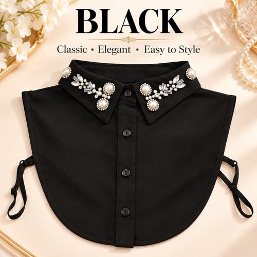 ✨ Jeweled Detachable Collar-Instant Elegance & Effortless Layering