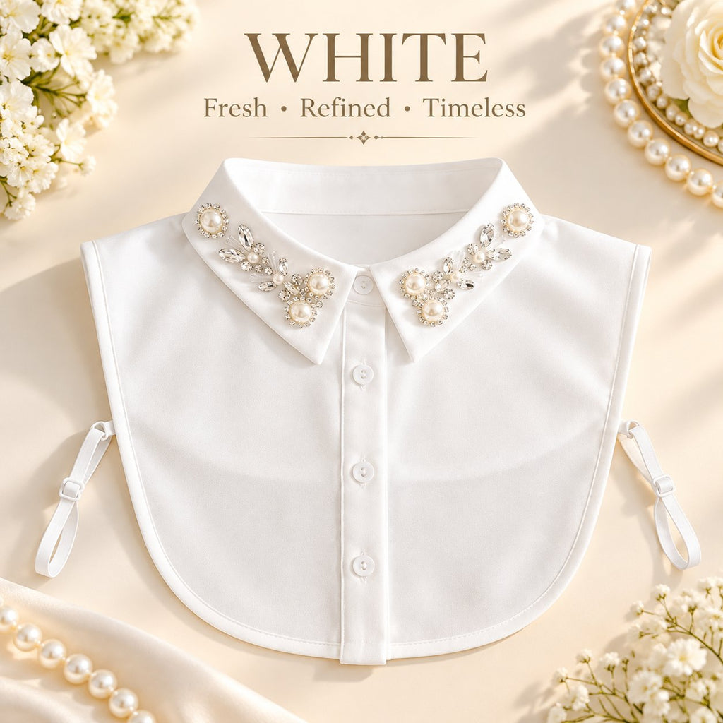 ✨ Jeweled Detachable Collar-Instant Elegance & Effortless Layering