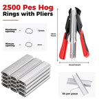 Hog Ring Pliers Kit –Heavy Duty Fence & Cage Fastening Tool