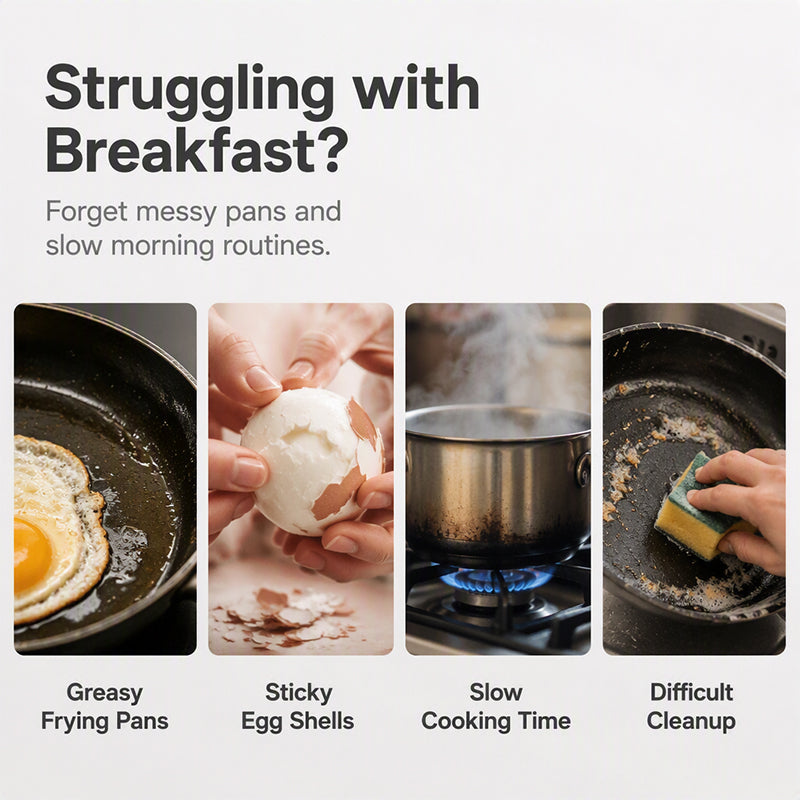 ⏳Time-Limited Special⏰Microwave Egg Poacher – Dual‑cavity, non‑stick & easy clean.🏠