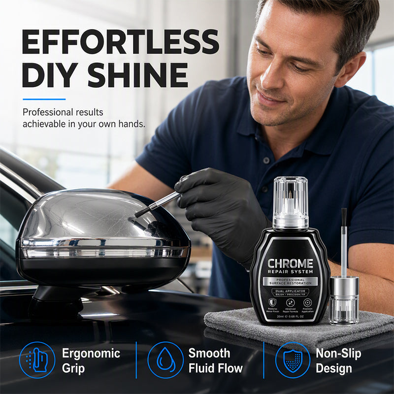 🏆 Last Day Special Price £9.99! 🚗Buy 1 Get 1 Free🎁BOGO Professional Chrome Repair Pen – Anti-corrosion, Easy DIY, Metallic Shine 🛠️